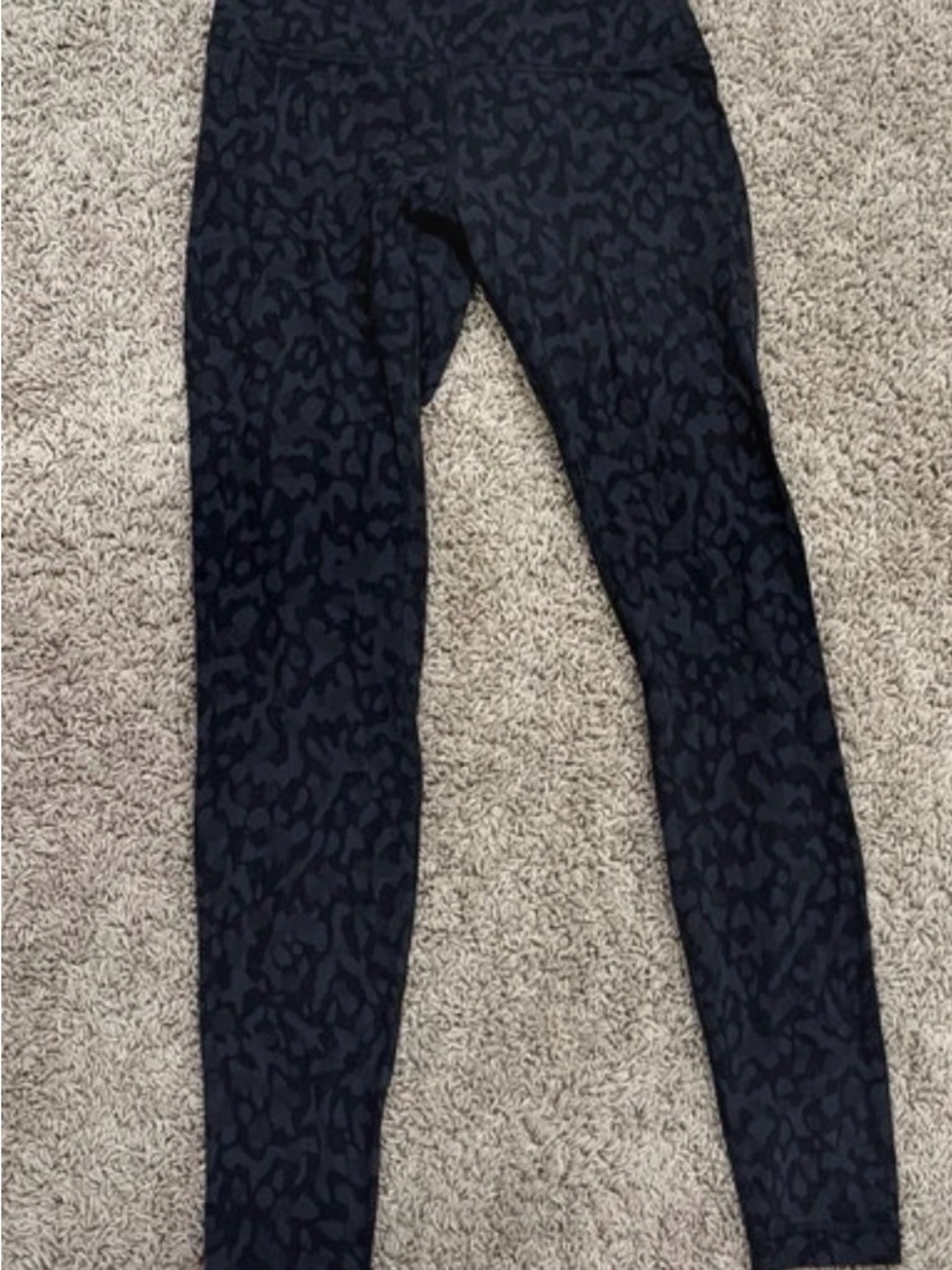 lululemon athletica Black Leopard Print Leggings